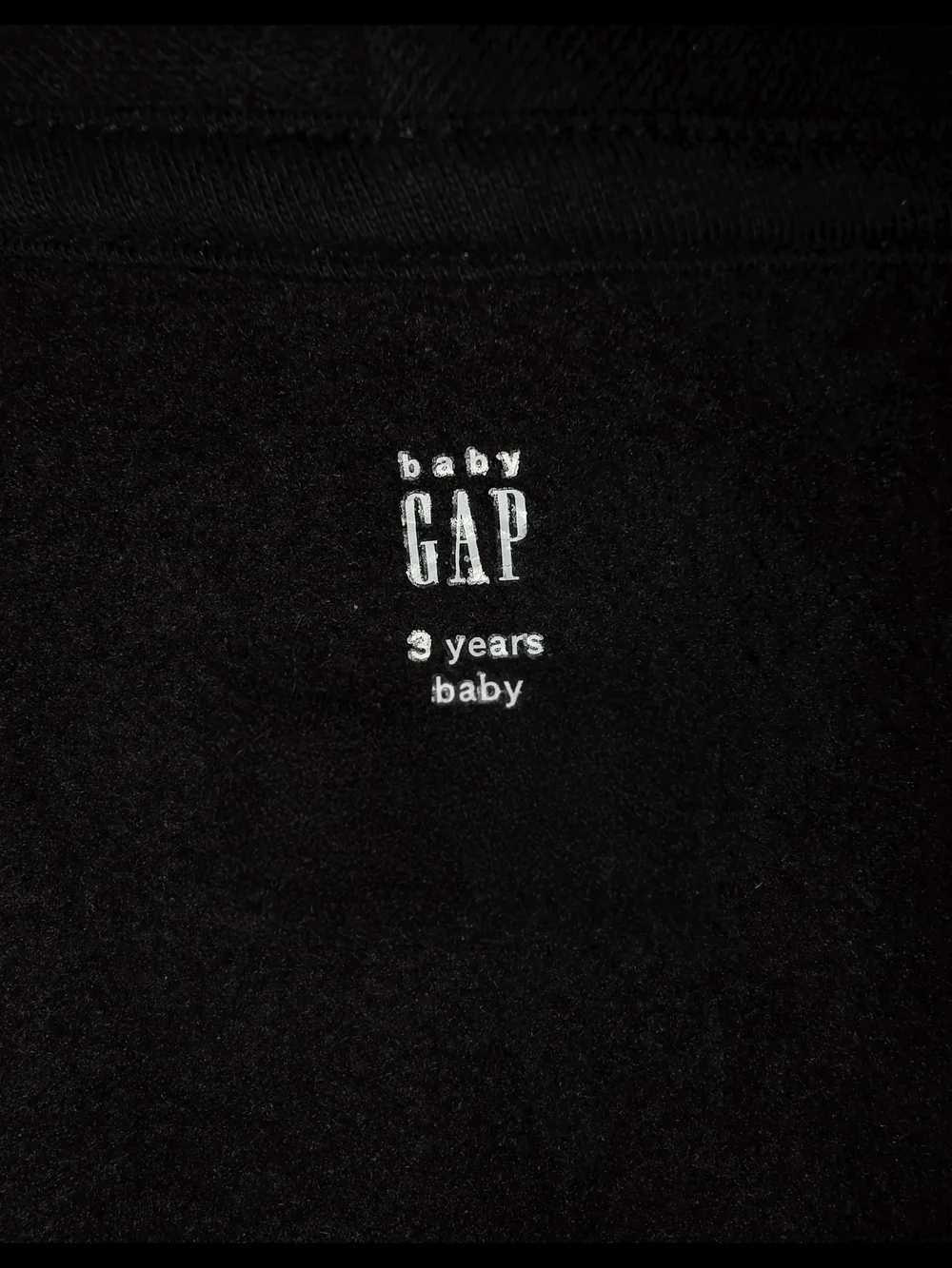 GAP Black Kids Zip Hoodie with Logo